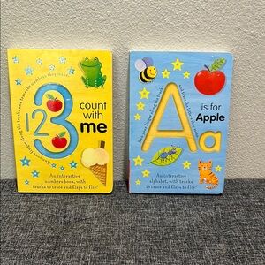 Interactive Kids Learning Books Set - Numbers and Alphabet